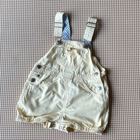 Tommy Hilfiger light yellow Shortalls. Size 18-24 months - Picture 1 of 10